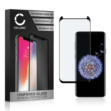 Protector pantalla móvil Samsung Galaxy S9 Plus (SM-G965) autoadhesivo de CELLONIC® - Screen protector, (Calidad HD / 3D Case-friendly / 0,33mm / 9H)