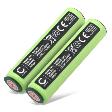 2x Batterij voor Braun MGK3221, MGK3225, MGK5260, MGK5280, MGK7221, BT5070, BT5090, Cruzer Beard 5 700mAh van CELLONIC