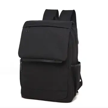 Canvas Daypack in Black with a 15.6" Laptop Compartment