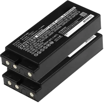 2x Batteria sostitutiva 2305271, BT20K, BT24IK per telecomando/radiocomando Ikusi IK3 transmitters IK4 T70/3 T70/4 T70/8 TM70/3 TM70/8 Affidabile ricambio da 2500mAh celle dalla lunga durata di vita utile