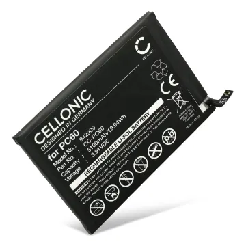 Akku für Motorola Moto G54, XT2343, PC60, SB18D89641 (5100mAh, 3.91V) von CELLONIC