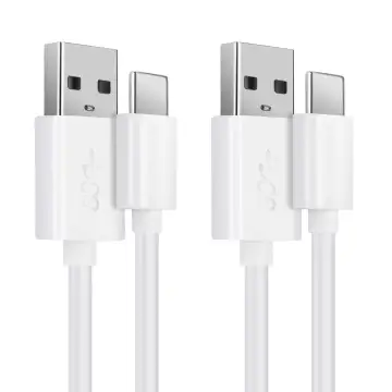 2x Cavo USB con connettore USB C Type C per fotocamera GoPro Hero 5, 6, 7, 8, 9, 10, 11, Max, Max 360, Fusion Filo lungo 1m ricarica 3A cavetto dati in piacevole PVC bianco