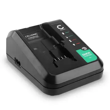 CELLONIC Black and Decker 18V Charger for Li-Ion Lithium Ion Batteries - 2.5A BDCAC202B Replacement Power Tool Battery Charger, Cable and UK Plug Adapter