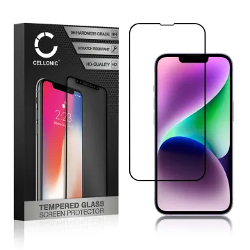 Screen Protector for Apple iPhone 14 Phone Screen Cover - 3D Case-friendly 0,33mm Full Glue 9H Tempered Glass Smartphone Display Screen Guard Black