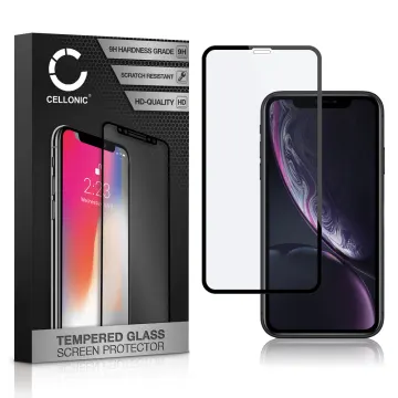 Screen Protector for Apple iPhone 11 / iPhone Xr Phone Screen Cover - 3D Full Cover 0,33mm Full Glue 9H Tempered Glass Smartphone Display Screen Guard Black