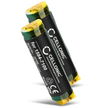 2x Batteria di ricambio 1584-7100 per Moser ChromStyle 1584 Affidabile sostituzione da 800mAh rasoio spazzolino tagliacapelli elettrico