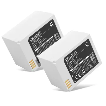 2x vervangende batterij voor EZVIZ C3A - BL-BC-01 5500mAh vervangende accu alarmsysteem, camera, thermostaat