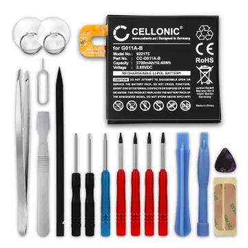 CELLONIC® Phone Battery Replacement for Google Pixel 2 + 17-Tool Phone Repair Kit - G011A-B 2700mAh