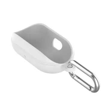 Custodia, colore bianco, per Samsung Galaxy Buds (SM-R170 / SM-R175) guscio protettivo per auricolari, case anti-graffi, cover antiurti con utile moschettone per agganciarlo a borsa, zaino, marsupio