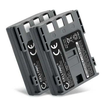 Pack de 2x Batería para Canon PowerShot G7, Canon G9, Canon 400D, Canon 350D, Canon MD101, Canon S45, Canon Rebel Xti - 2 Baterías para Cámaras Canon BP-2L5 de 700mAh 7.2V - 7.4V de CELLONIC