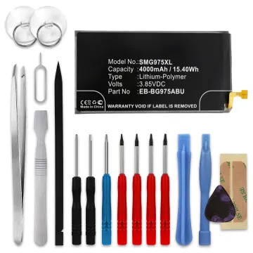 CELLONIC® Phone Battery Replacement for Samsung Galaxy S10 Plus (SM-G975) + 17-Tool Phone Repair Kit - EB-BG975ABU 4000mAh