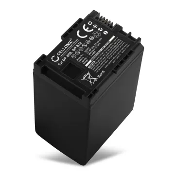 BP-808 Battery for Canon FS22 FS21 LEGRIA HF G50 G25 XA10 XA40 XA50 XA55 XF400 XF405 XA30 GX10 FS200 2670mAh Camcorder BP-827 BP-828 BP820 Battery Spare Backup