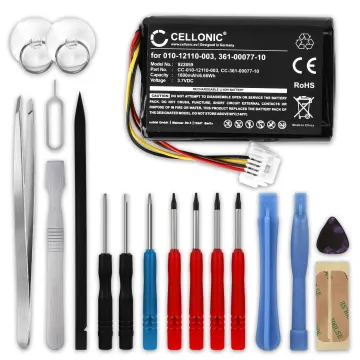 Akku navigaattoriin Garmin Zumo 590LM, Zumo 595LM - 1800mAh + Työkalusarja 17 osaa tuotemerkiltä CELLONIC