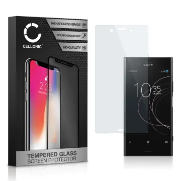 Protector pantalla móvil Sony Xperia XZ1 autoadhesivo de CELLONIC® - Screen protector, (Calidad HD / 3D Full Cover / 0,33mm / 9H)