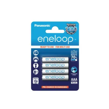 Genopladeligt batterier AAA Panasonic eneloop BK-4MCCE 4x