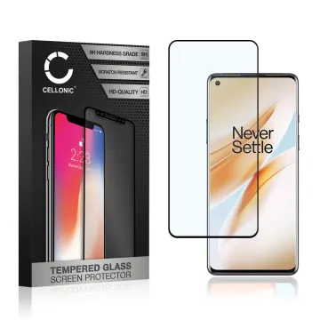 Screen Protector for OnePlus 8 Pro Phone Screen Cover - 3D Full Cover 0,33mm Full Glue 9H Tempered Glass Smartphone Display Screen Guard Black