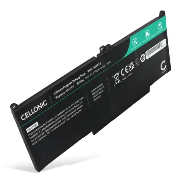 Batteria per portatile Dell Latitude 14 7400, 13 5300, 13 5310, 13 7300, MXV9V, N2K62, 5VC2M ricambio per laptop 7200mAh 7.6V 
