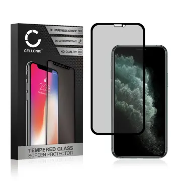 Vetro temperato CELLONIC® per Apple iPhone 11 / iPhone Xr, screen protector (Protezione da sguardi indiscreti 9H 0,33mm Full Glue) nero Pellicola salva schermo per telefono cellulare smartphone