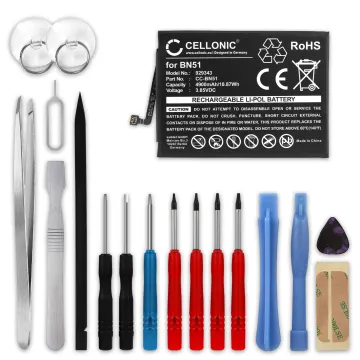 subtel® Phone Battery Replacement for Xiaomi Redmi 8 / Redmi 8A + 17-Tool Phone Repair Kit - BN51 4900mAh