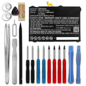 subtel® Replacement Tablet Battery for Samsung Galaxy Tab S3 (SM-T820 / SM-T825) + 17-Tool Tablet Repair Kit - EB-BT825ABA 6000mAh