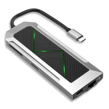 CELLONIC  Adaptador USB C multipuertos: 1x HDMI 4K @ 60Hz, 1x USB-C, 3x USB-A (3.0), 1x Ethernet, 1x Micro SD, 1X SD - HUB USB / Dongle USB C con 8 puertos y cubierta de plástico compatible con Mac OS, Windows, Macbook, Lenovo, Dell o HP