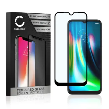 Vetro temperato CELLONIC® per Motorola Moto G9 Play, screen protector (3D Full Cover 9H 0,33mm Full Glue) nero Pellicola salva schermo per telefono cellulare smartphone