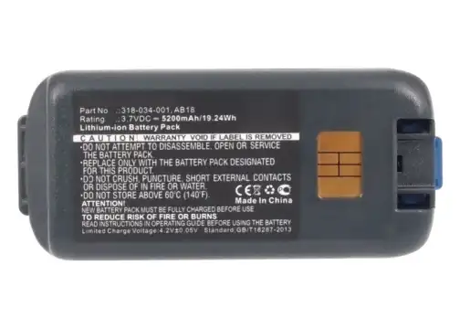 318-034-001 Battery for Intermec CK3 CK3A CK3C1 CK3N CK3N1 CK3R CK3X MDE Barcode Scanner Battery Replacement - 5200mAh 3.7V Li Ion