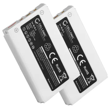 2x BLB-2 Battery for Nokia 8210 / 8310 / 8850 / 8890 / 5210 / 6510 / 7650 / 3610 Smartphone / Phone Battery Replacement - 1000mAh