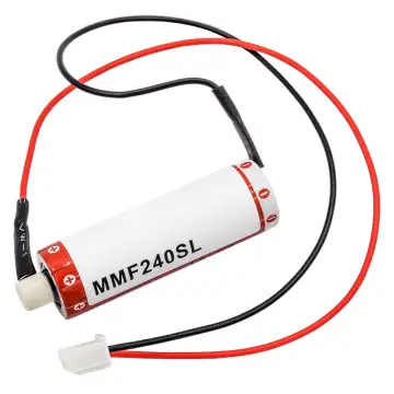 Batteria sostitutiva F2-40BL, PM-20BL, T2282 per Mitsubishi F1, F2, FX, FX1, FX2, FX2C, FX2N Affidabile ricambio da 1800mAh celle dalla lunga durata di vita utile