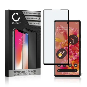 Screen Protector for Google Pixel 6 Phone Screen Cover - 3D Full Cover 0,33mm Full Glue 9H Tempered Glass Smartphone Display Screen Guard Black