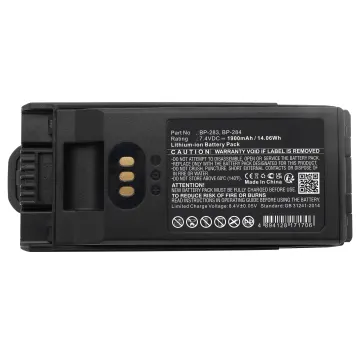 Battery for Icom IC-F4400 IC-F7020 IC-F3400 IC-F3400D IC-F3400DP IC-F3400DPS IC-F3400DPT IC-F3400DS IC-F3400DT IC-F4400D IC-F4400DP IC-F4400DPS IC-F4400DPT IC-F4400DS IC-F4400DT IC-F7010 IC-F7010S IC-F7010T IC-F7020S IC-F7020T - Icom BP-283, BP-284 (1900 