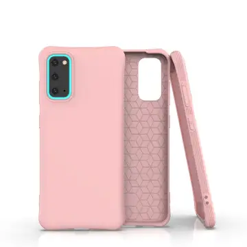 subtel® Phone Case for Samsung Galaxy S20 (SM-G980) Silicone Protective Bumper Hardshell Back Cover Hardcase - Pink