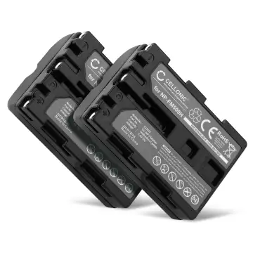 2x Bateria Sony NP-FM500H 1600mAh - , Batería recargable para camaras Sony A7 II A77 II A99 II Alpha A57 A58 A65 A68 A200 A300 A450 A500 A550 A580 A700 A850 A900 SLT-A58