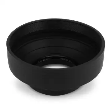 CELLONIC® Paraluce per Ø 55mm Universal con filettatura a vite - Ø 55mm Universal lens hood in Gomma pieghevole protezione della lente contro urti e graffi