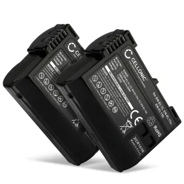 2x Batterie en-el15, en-el15a, en-el15b compatibili con Nikon D7000 D7100 D7200 D750 D7500 D500 D600 D610 D800 D800E D810 D810A D810E D850 V1 Ricambio con una capacità di 2000mAh