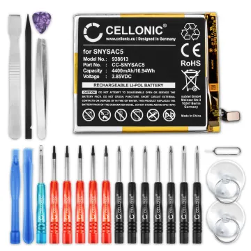 Batteria CELLONIC® SNYSAC5 per Sony Xperia 10 III Ricambio da 4400mAh + Set di strumento Sostituzione facile con utensili adatti e duraturi