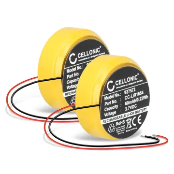 2x CP1654, LIR1654 Batteria di ricambio per Bose SoundSport Pulse, SoundSport Wireless 60mAh , pila sostitutiva per cuffie, apparecchi, headset, auricolari