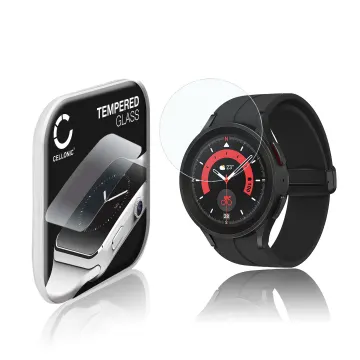 Näytönsuojalasi älykelloon Samsung Galaxy Watch 5 Pro - 2.5D, 9H, 0,30mm, Full Glue - Läpinäkyvä älykellon suojalasi