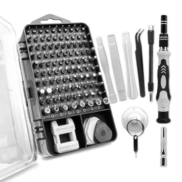 Schoevendraaier gereedschap set 122 delig, Toolkit met bithouder & schroevendraaier bitset - Torx Imbus Y Type - Reparatieset voor smartphone, laptop, beeldscherm, tablet enz