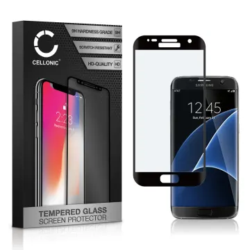 Vetro temperato CELLONIC® per Samsung Galaxy S7 Edge (SM-G935), screen protector (3D Full Cover 9H 0,33mm Full Glue) nero Pellicola salva schermo per telefono cellulare smartphone