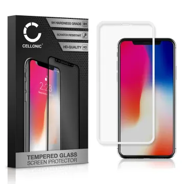 Screen Protector for Apple iPhone 11 Pro / iPhone X / iPhone Xs Phone Screen Cover - 3D Full Cover 0,33mm Full Glue 9H Tempered Glass Smartphone Display Screen Guard Transparent / White