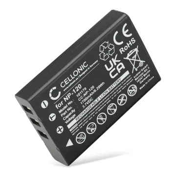 Akku kameraan Pentax Optio MX, 750Z, 450, 550, 555, MX4, D-LI7 - D-LI7 (1700mAh, 3.7V) tuotemerkiltä CELLONIC