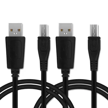 2x Datacable (LONG CONNECTOR) for Samsung Xcover 4 / Xcover 3 / Xcover 2 / Xcover 1 - 1m, 1A USB Data Cable, Black