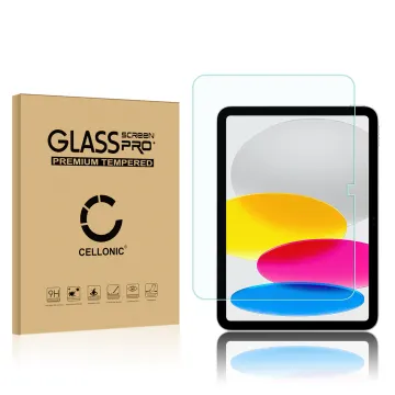 Screenprotector compatibel met Apple iPad 10.9 (2022) 10th Gen - A2757 tablet beeldscherm (2.5D, 9H, 0,33mm, Full Glue)