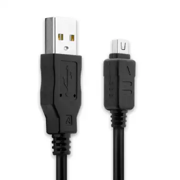 Cable USB para Olympus OM-D E-M1 E-M10 Mark II OM-D E-M5 Mark II Pen E-PL7 E-PL3 Tough TG-4 XZ-1 - Cable de Carga y Datos 1.5m negro PVC