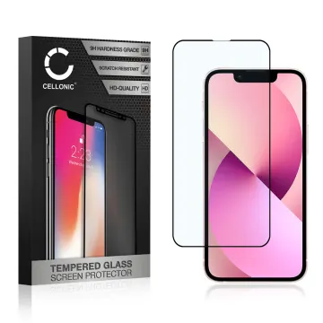 Vetro temperato CELLONIC® per Apple iPhone 13 mini, screen protector (3D Case-friendly 9H 0,33mm Full Glue) nero Pellicola salva schermo per telefono cellulare smartphone