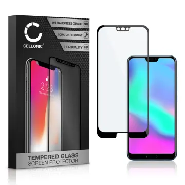 Vetro temperato CELLONIC® per Huawei Honor 10, screen protector (3D Full Cover 9H 0,33mm Full Glue) nero Pellicola salva schermo per telefono cellulare smartphone