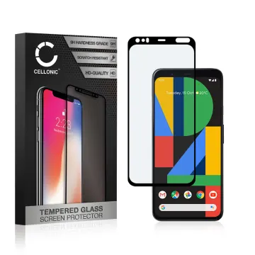 Screen Protector for Google Pixel 4 XL Phone Screen Cover - 3D Case-friendly 0,33mm Full Glue 9H Tempered Glass Smartphone Display Screen Guard Black