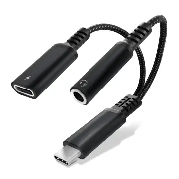 Adattatore da USB C a jack e ricarica rapida da 60 W, adattatore 2in1 da tipo C a cuffie da 3,5 mm