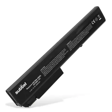 Batería HP para ordenador portátil HP EliteBook 8740w, 8540p, 8540w, 8730w, 8530p, 8530w, KU533AA 4400mAh 10.8V - 11.1V  de subtel